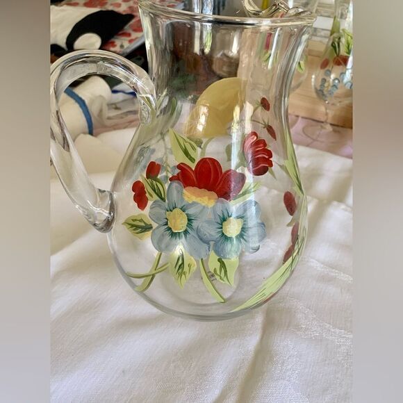 Oneida hand painted glassware - Picture 11 of 11